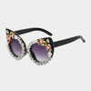 Lunette Cat Eyes Noir - Fleur de Nuit