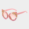 Lunette Cat Eyes Rose - Fleur de Nuit