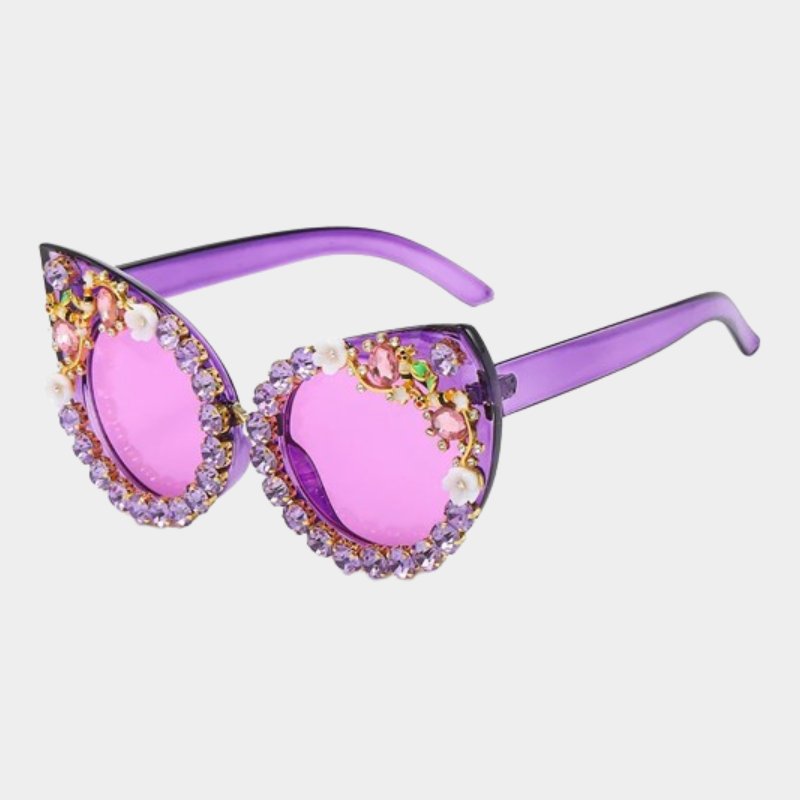 Lunette Cat Eyes Violette - Fleur de Nuit