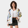Veste Femme Fleurie Blanche - Fleur de Nuit