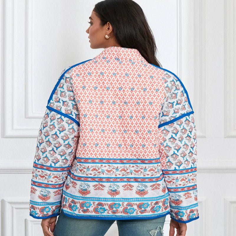 Veste Fleurie Matelassé - Fleur de Nuit