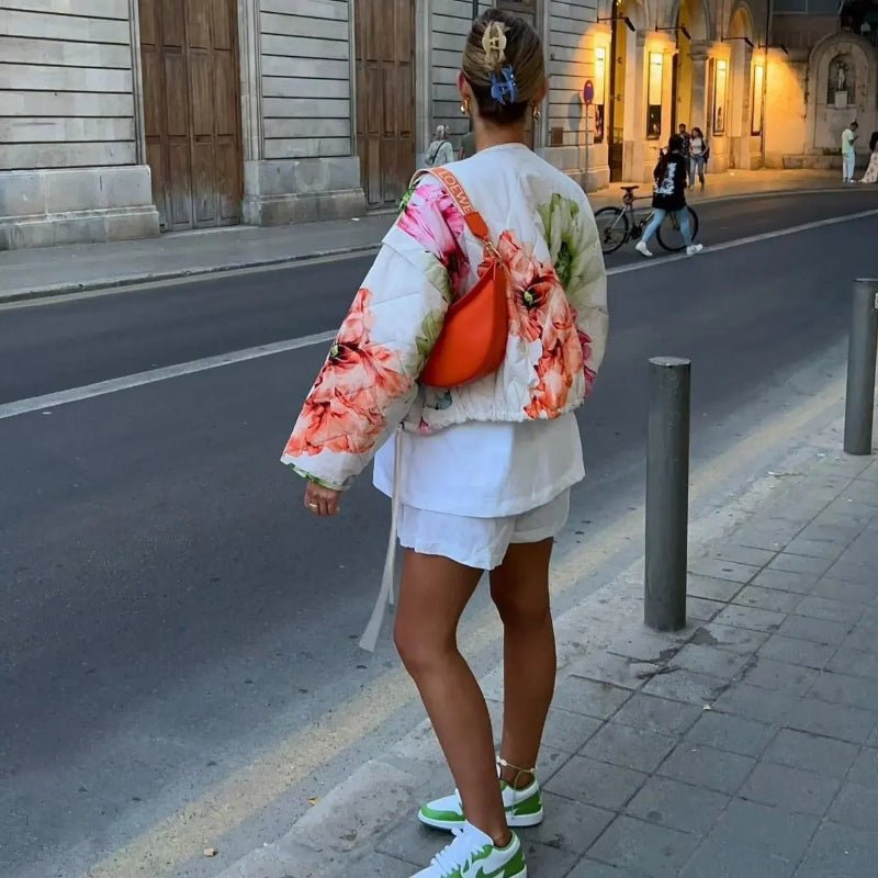 Veste Fleurie Tendance - Fleur de Nuit