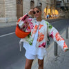Veste Fleurie Tendance - Fleur de Nuit