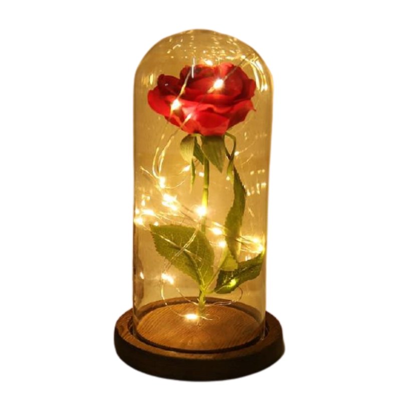 Lampe Fleur<br/> Rose Éternelle - Fleur de Nuit