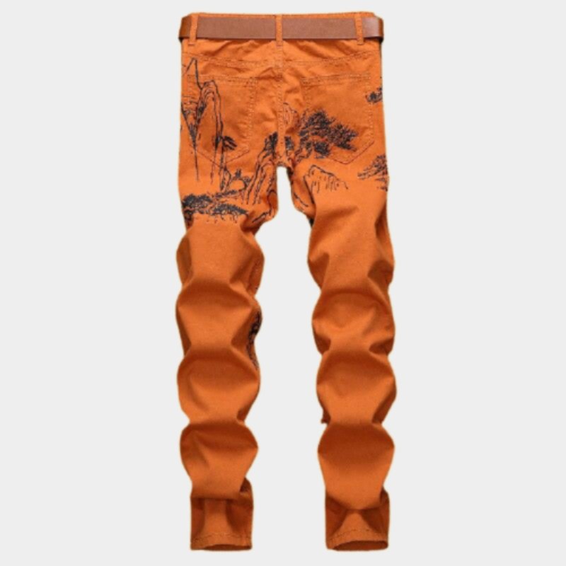 Pantalon Fleur Orange