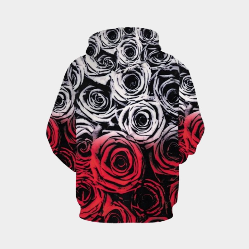 Pull Roses Rouges et Blanches