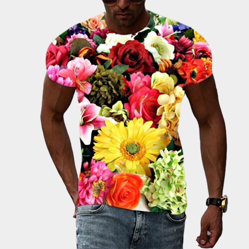 T-Shirt Fleur<br/> 4 Roses - Fleur de Nuit