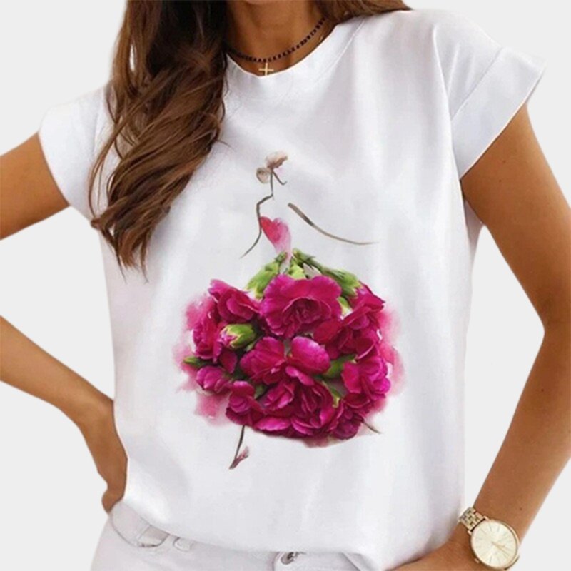 T-Shirt Fleur<br/> Dahlia - Fleur de Nuit
