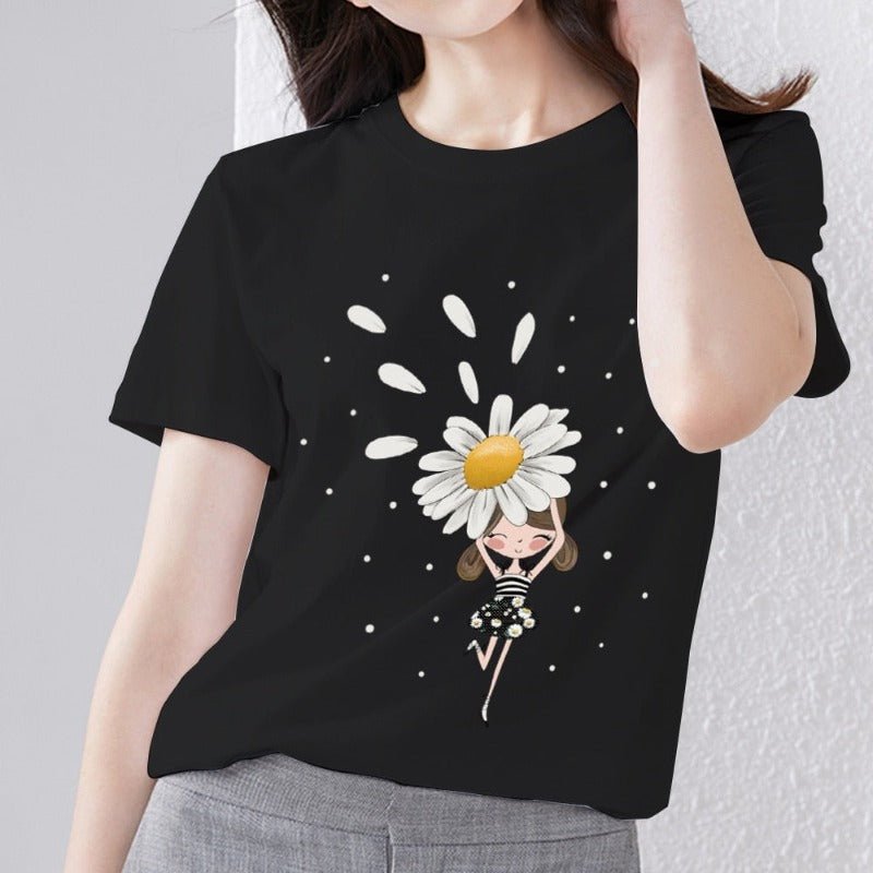 T-Shirt Fleur<br/> Love Marguerite - Fleur de Nuit