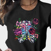 T-Shirt Fleur<br/> Rose Squelettique - Fleur de Nuit