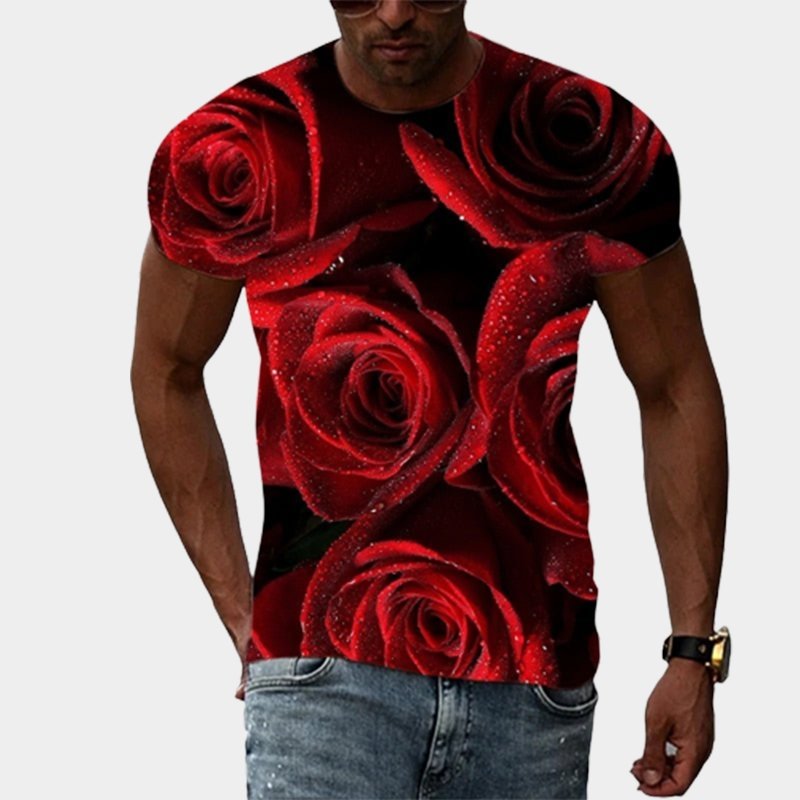 T-Shirt Fleur<br/> Roses - Fleur de Nuit