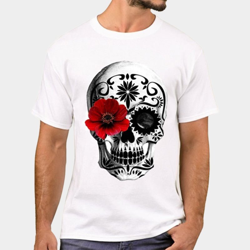 T-Shirt Fleur<br/> Skull - Fleur de Nuit