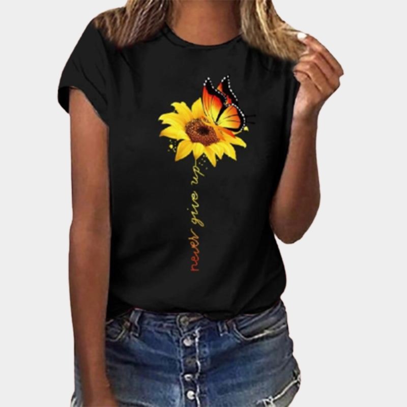 T-Shirt Fleur<br/> Tournesol - Fleur de Nuit