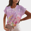 T-Shirt Rose - Fleur de Nuit