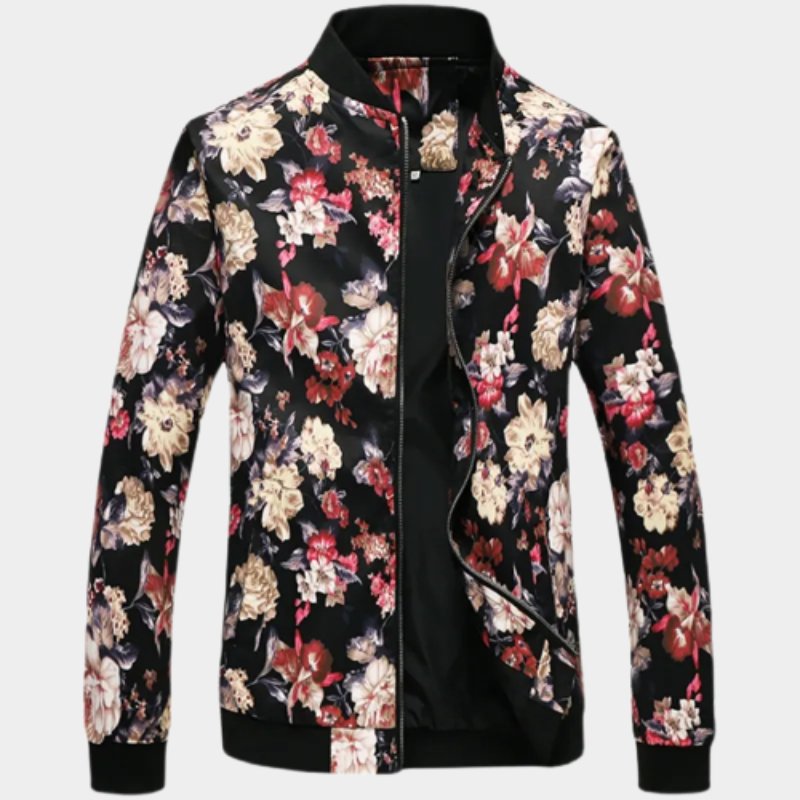 Veste Fleurie Homme Fleur de Nuit